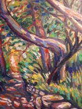 Load image into Gallery viewer, Original Oil Painting, Road in Summer Garden, 24.5x31.5x1.5inch, 210528