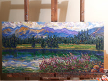 Load image into Gallery viewer, Original Oil Painting, West Coast View-Canada Landscape , Reflection of Mountain