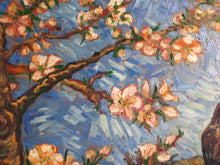 Load image into Gallery viewer, Original Oil Painting, Birds in Spring Blossom, 210906, 24x48x1