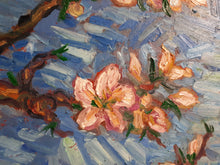 Load image into Gallery viewer, Original Oil Painting, Birds in Spring Blossom, 210906, 24x48x1