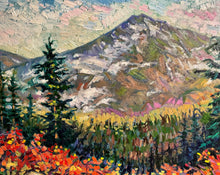Load image into Gallery viewer, Original Oil Painting, Autumn Rocky Mountain, 47.5x31.5x1.5 inch