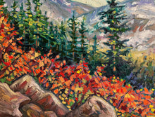 Load image into Gallery viewer, Original Oil Painting, Autumn Rocky Mountain, 47.5x31.5x1.5 inch