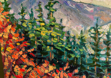 Load image into Gallery viewer, Original Oil Painting, Autumn Rocky Mountain, 47.5x31.5x1.5 inch