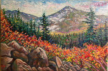 Load image into Gallery viewer, Original Oil Painting, Autumn Rocky Mountain, 47.5x31.5x1.5 inch