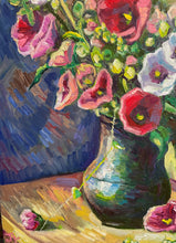 Load image into Gallery viewer, Original Oil Painting, Lights Dancing On Flower, 21.5x31.5x1.5 inch, 220630