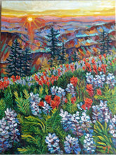 Load image into Gallery viewer, Original Oil Painting, Sunrist at Mountain, 1705231, 23.5"x31.5"