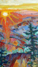 Load image into Gallery viewer, Original Oil Painting, Sunrist at Mountain, 1705231, 23.5"x31.5"