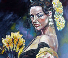 Load image into Gallery viewer, Original Oil painting, Spanish Beauty, 20"x16", 1806072