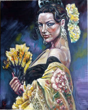 Load image into Gallery viewer, Original Oil painting, Spanish Beauty, 20"x16", 1806072