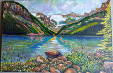 Load image into Gallery viewer, Original Oil Painting, Canada Landscape-Banfful National Park, 189201, 31.5x47.5", 80x120cm