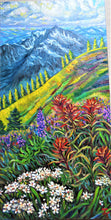 Load image into Gallery viewer, Original Oil Painting,Spring at Rocky Mountain , 48"x24", 1902131, free shipping