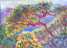Load image into Gallery viewer, Original Oil Painting, Arbutus Trees on Mountain, 50cmx70cm, 1903141