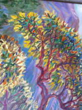 Load image into Gallery viewer, Original Oil Painting, Arbutus Trees on Mountain, 50cmx70cm, 1903141