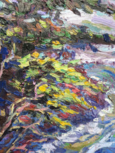 Load image into Gallery viewer, Original Oil Painting, Trees on coast, 24x18 inch, 2002181