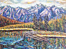Load image into Gallery viewer, Original Oil Painting, Landscape, Lake View Canada, 170833, 23.6x31.4"