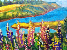 Load image into Gallery viewer, Original Oil Painting, Landscape Flower Field in Canada Quebec, 2020423, 16"x20"