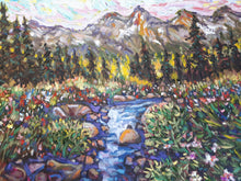 Load image into Gallery viewer, Original Oil Painting, Canada Spring Mountain