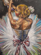 Load image into Gallery viewer, original Oil Painting, Ballet Girl, 16"x12", 1806044