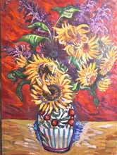 Load image into Gallery viewer, Original Oil painting, Still life - Sunflower in Vase ,31x24", 210204