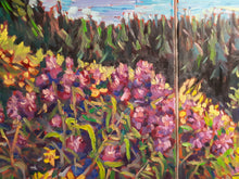 Load image into Gallery viewer, Original Oil Painting, Summer Whistler BC Canada, Two 24.5x31.5 Canvas, Total 31.5x49.2x1.5 inch, 210219