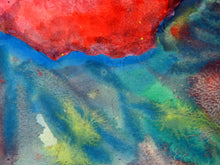 Load image into Gallery viewer, Original Water Color Painting, Large Size 22"x22", Red Rose, Unframed, 150216