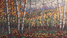 Load and play video in Gallery viewer, Original Oil Painting on Canvas, Autumn Banff-Landscape of Canada, 80x120cm,210628
