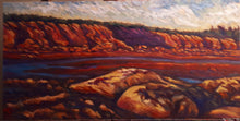 Load image into Gallery viewer, Original Oil Painting, Canada East Coast Landscape-PEI Red Stone
