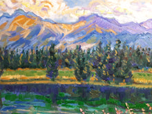 Load image into Gallery viewer, Original Oil Painting, West Coast View-Canada Landscape , Reflection of Mountain
