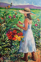 Load image into Gallery viewer, Woman in Flower Field
