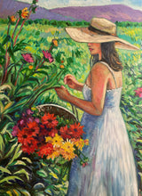 Load image into Gallery viewer, Woman in Flower Field
