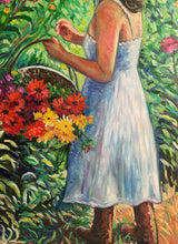 Load image into Gallery viewer, Woman in Flower Field
