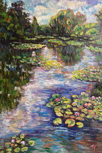 Load image into Gallery viewer, Original Oil Painting, Lily Pond, 47.5x31.5x1.5, 220612
