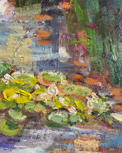 Load image into Gallery viewer, Original Oil Painting, Lily Pond, 47.5x31.5x1.5, 220612
