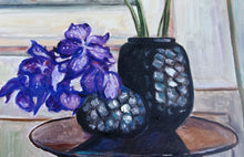 Load image into Gallery viewer, Original Oil painting, Purple, White Flowers- Still Life, 28&quot;x22&quot;, 1803153
