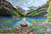 Load image into Gallery viewer, Original Oil Painting, Canada Landscape-Banfful National Park, 189201, 31.5x47.5&quot;, 80x120cm
