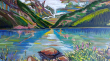 Load image into Gallery viewer, Original Oil Painting, Canada Landscape-Banfful National Park, 189201, 31.5x47.5&quot;, 80x120cm
