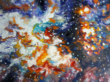 Load image into Gallery viewer, Original Oil Painting, Galaxy I  , 31.5x47.5x1.5&quot;, 80x120 cm, 1810171
