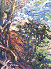 Load image into Gallery viewer, Original Oil Painting, Trees on coast, 24x18 inch, 2002181
