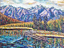 Load image into Gallery viewer, Original Oil Painting, Landscape, Lake View Canada, 170833, 23.6x31.4&quot;
