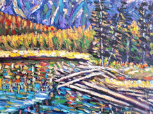 Load image into Gallery viewer, Original Oil Painting, Landscape, Lake View Canada, 170833, 23.6x31.4&quot;
