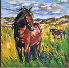 Load image into Gallery viewer, Original Oil Painting, Horse, 24x24 inch, 2009215
