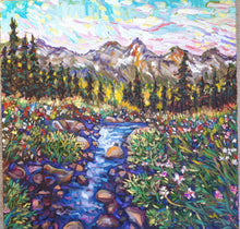 Load image into Gallery viewer, Original Oil Painting, Canada Spring Mountain
