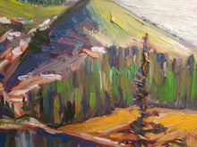 Load image into Gallery viewer, Original Oil painting, Canada Rocky Mountain, 24.5x31.5&quot;, 20210111
