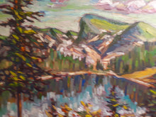 Load image into Gallery viewer, Original Oil painting, Canada Rocky Mountain, 24.5x31.5&quot;, 20210111
