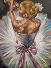 Load image into Gallery viewer, original Oil Painting, Ballet Girl, 16&quot;x12&quot;, 1806044
