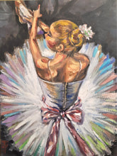 Load image into Gallery viewer, original Oil Painting, Ballet Girl, 16&quot;x12&quot;, 1806044
