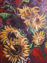 Load image into Gallery viewer, Original Oil painting, Still life - Sunflower in Vase ,31x24&quot;, 210204
