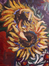 Load image into Gallery viewer, Original Oil painting, Still life - Sunflower in Vase ,31x24&quot;, 210204
