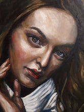 Load image into Gallery viewer, Original Oil Painting, Woman Portrait, 20x20x1.5 inch, 210210
