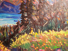 Load image into Gallery viewer, Original Oil Painting, Summer Whistler BC Canada, Two 24.5x31.5 Canvas, Total 31.5x49.2x1.5 inch, 210219
